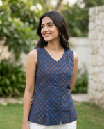 Load image into Gallery viewer, AAMIYA [M/38] - Short Kurti Top (Blue)
