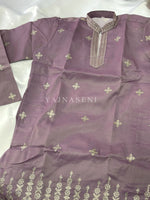 Load image into Gallery viewer, SIDDHARTH [M/38] - (Ashpurple) Men Mid Length Kurta Top

