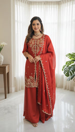 Load image into Gallery viewer, TARA [XL/42] - Straight Cut Short Kurti Set
