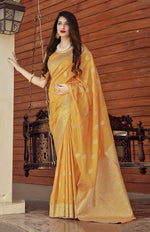 Load image into Gallery viewer, Soft Semi Silk Saree - Sandalwood
