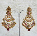 Load image into Gallery viewer, DIVYASRI earrings (Maroon)

