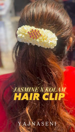 Load image into Gallery viewer, Hairclip - JASMINE x KOLAM (Pink)
