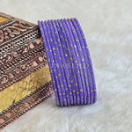 Load image into Gallery viewer, Metallic x Dot Bangles - Hydrangea

