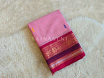 Load image into Gallery viewer, Kanchi Cotton Saree : Light Pink x Magenta
