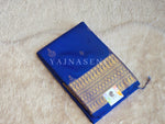 Load image into Gallery viewer, Dainty Motifs x Semi Soft Silk Saree - Royal Blue
