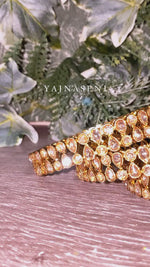 Load and play video in Gallery viewer, SHEETAL - Reversed AD set of 4 bangles
