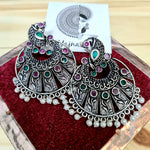 Load image into Gallery viewer, Peacock stud bali danglers
