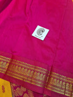 Load image into Gallery viewer, Kalyani Cotton Saree - Sandalwood with Pink
