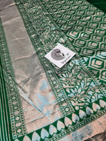 Load image into Gallery viewer, Lichi Silk Saree - Green
