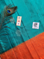 Load image into Gallery viewer, Pure Soft Silk Kanjivaram Saree - Chasing Sunsets
