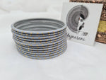 Load image into Gallery viewer, Matte dot Bangles - Grey

