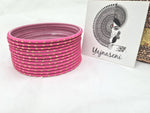 Load image into Gallery viewer, Matte dot Bangles - Sweet Pink
