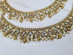 Load image into Gallery viewer, Anklet - RESHMI (pastel blue)

