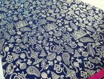 Load image into Gallery viewer, Persian inspired Saree - indigo x pink
