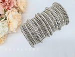 Load image into Gallery viewer, PRAACHI Bangle set (Silver)
