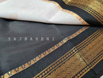 Load image into Gallery viewer, Mango Butta Korvai Cotton Saree : White x Black
