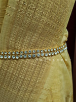 Load image into Gallery viewer, Hipchain - Double layer white stones (gold)
