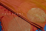 Load image into Gallery viewer, Soft Silk Borderless Mandala Saree - Orange
