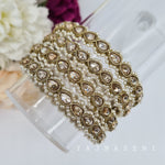 Load image into Gallery viewer, JAANVI - set of 4 bangles (champagne)
