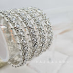 Load image into Gallery viewer, KIRAN - set of 4 bangles (silver)
