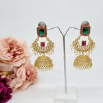 Load image into Gallery viewer, SAKUNTALA jimikkis (rani-green)
