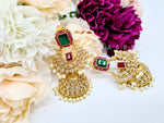 Load image into Gallery viewer, SAKUNTALA jimikkis (rani-green)
