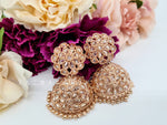 Load image into Gallery viewer, DIYA Jhumkas (rosegold)
