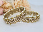 Load image into Gallery viewer, LEILA - pair of kada (champagne)
