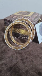 Load and play video in Gallery viewer, ARATHI - pair of thin bangles
