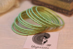 Load image into Gallery viewer, Matte dot Bangles - Mint
