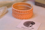 Load image into Gallery viewer, Matte dot Bangles - Beige
