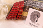 Load image into Gallery viewer, Matte dot Bangles - Dark Red
