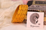 Load image into Gallery viewer, Silk Thread Bangles - Yellow
