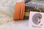 Load image into Gallery viewer, Matte dot Bangles - Peach
