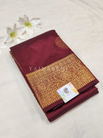 Load image into Gallery viewer, Semi Soft Silk Gold Zari Saree - Maroon
