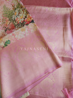 Load image into Gallery viewer, Floral x Kubera Pattu Saree - Pink
