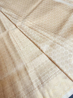 Load image into Gallery viewer, Banarasi Soft Silk Saree - Gold x Ivory
