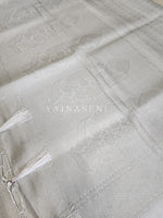 Load image into Gallery viewer, Banarasi Soft Silk Saree - Silver x White
