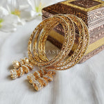 Load image into Gallery viewer, SUNITHA - set of 4 bangles (gold)
