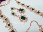 Load image into Gallery viewer, DIANA (necklace) - rosegold x emerald
