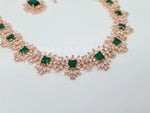 Load image into Gallery viewer, DIANA (necklace) - rosegold x emerald
