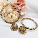 Load image into Gallery viewer, DIYA - pair of jimikki bangles (rani)
