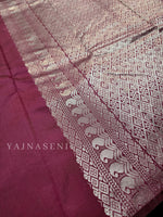 Load image into Gallery viewer, Soft Silk Borderless Silver Mandala Saree - Magenta
