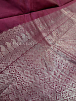 Load image into Gallery viewer, Soft Silk Borderless Silver Mandala Saree - Magenta
