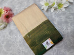 Load image into Gallery viewer, Banarasi Soft Silk Copper Zari Saree - Snowflake x Forest
