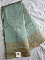 Load image into Gallery viewer, Bamboo soft silk saree : Sage

