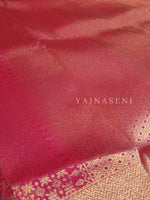 Load image into Gallery viewer, Banarasi Soft Silk Saree x Light Gold Zari - Hot Pink
