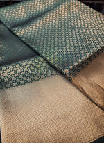 Load image into Gallery viewer, Banarasi Soft Silk Saree x Light Gold Zari - Dark Green
