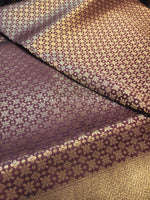 Load image into Gallery viewer, Banarasi Soft Silk Saree x Light Gold Zari - Wine
