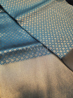 Load image into Gallery viewer, Banarasi Soft Silk Saree x Light Gold Zari - Teal Blue
